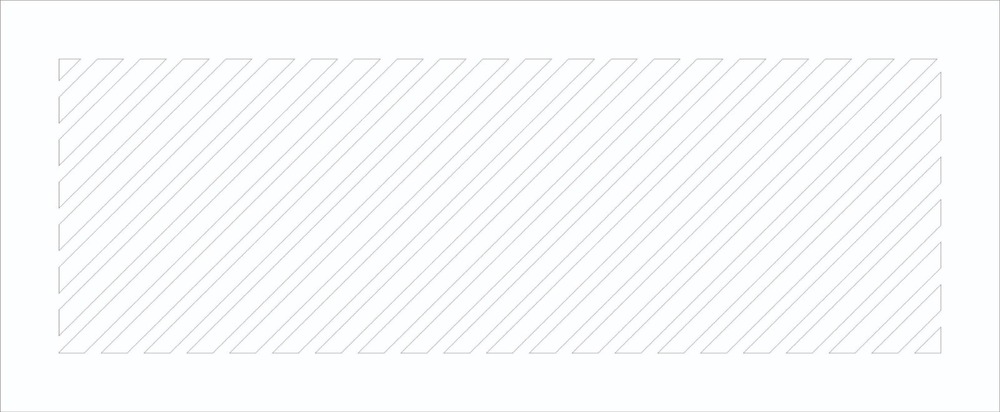 №82 Решетка магнитная, белая, прямоугольная (диагональные линии) 100*200 мм