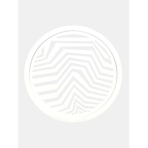 Решетка пластиковая белая (ЗигЗаг) D125