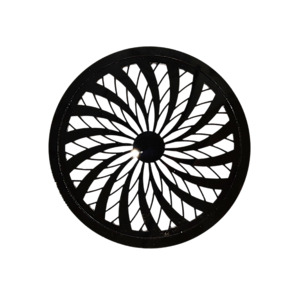 Решетка пластиковая черная (вираж) D100