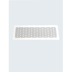 Решетка пластиковая прямоугольная белая (Полосы) 236*46 мм