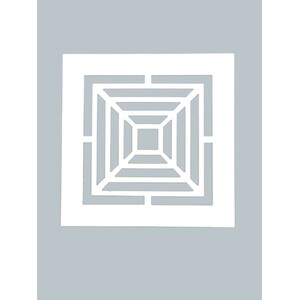 Решетка полистирол для натяжного потолка белая квадратная Квадраты 50*50 мм №77